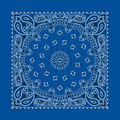 Standard Imported Royal Blue Paisley Bandanna